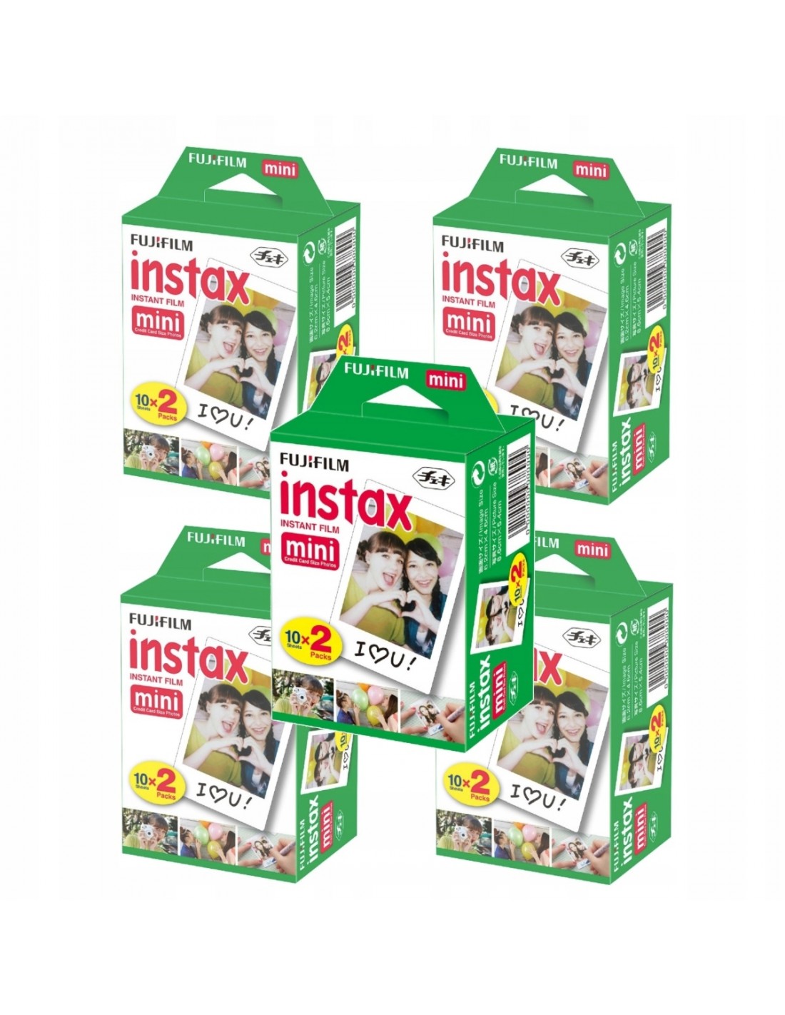 Fujifilm Instax pellicole Mini 5X pacco doppio (100 scatti)