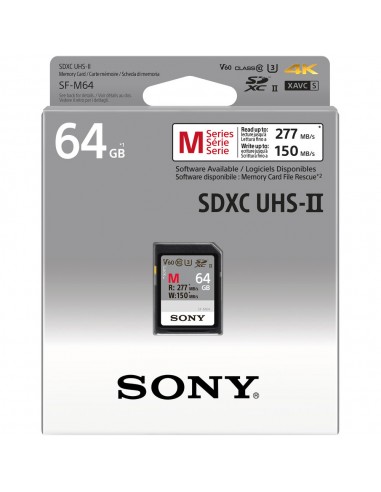Sony SD UHS-II 64GB SF-M (R277MB/s* e...
