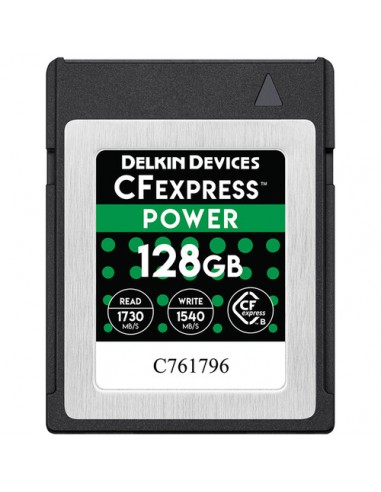 Delkin CFexpress Power Type B 128GB (W1540MB/s - R1730MB/s