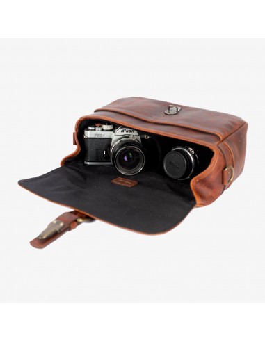 Bronkey borsa Paris in pelle (Cognac)