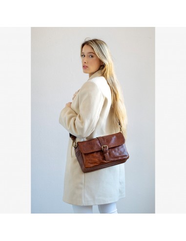 Bronkey borsa Paris in pelle (Cognac)