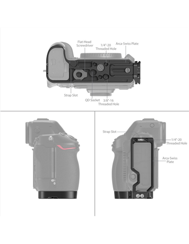 SmallRig 3942 impugnatura a forma di L per Nikon Z8