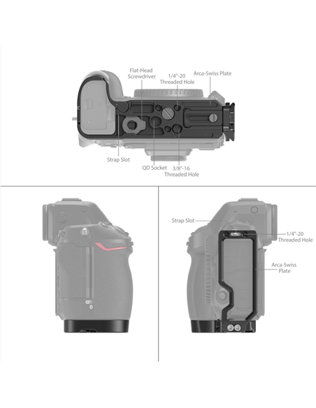 SmallRig 3942 impugnatura a forma di L per Nikon Z8