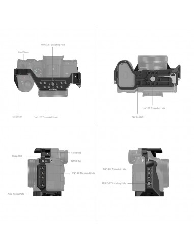 SmallRig 3667B cage per Sony A7IV /...