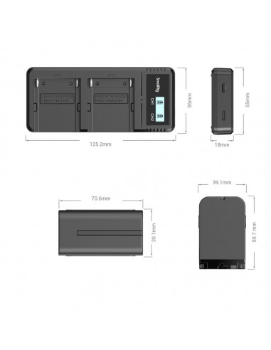 SmallRig 3823 kit caricabatterie e... SmallRig 3823 kit caricabatterie e...
