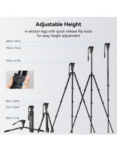 SmallRig 4475 Treppiede video con...