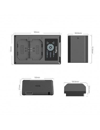 SmallRig 3824B kit caricabatterie e...