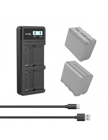 SmallRig 4086 caricabatterie doppio...