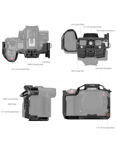 SmallRig 3890 Black Mamba cage per...