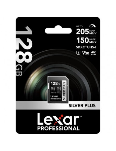 Lexar SDXC Silver Plus 128GB UHS-I V30