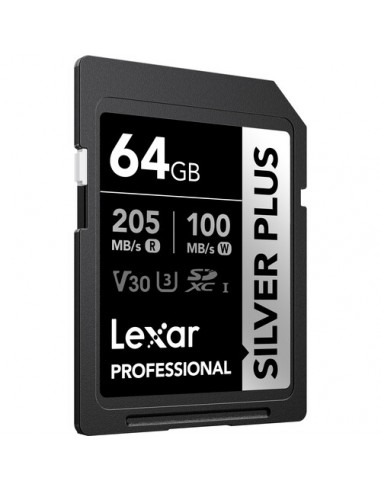 Lexar SDXC Silver Plus 64GB UHS-I V30