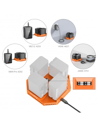 SmallRig 4837 Caricabatterie per...