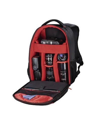 Hama Zaino Miami 190 - Nero/Rosso Hama Zaino Miami 190 - Nero/Rosso