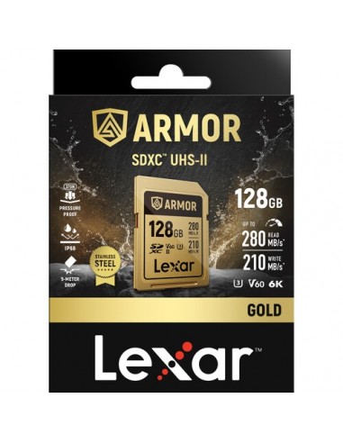 Lexar 128GB ARMOR GOLD UHS-II SDXC V60
