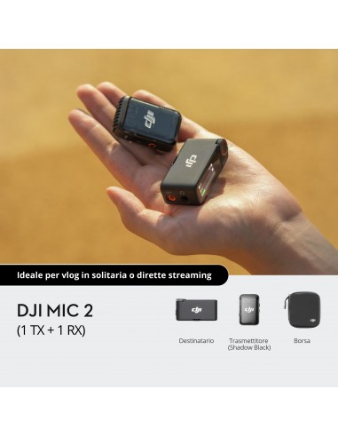 DJI MIC 2 (1 ricevitore + 1... DJI MIC 2 (1 ricevitore + 1...