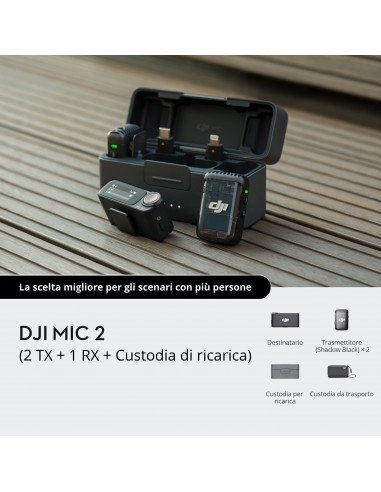DJI MIC 2 (1 ricevitore + 2...