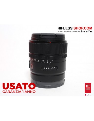Sony E 15mm f/1.4 G (SEL15F14G) - USATO | Riflessishop.com