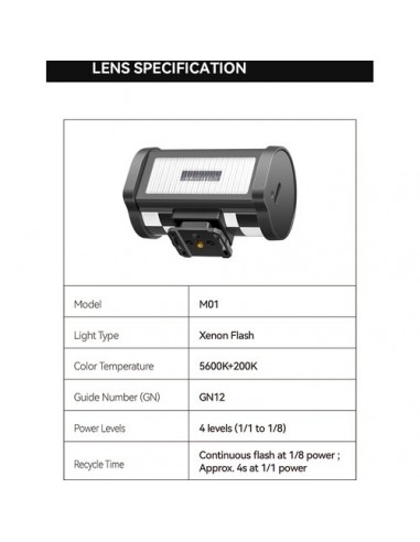 TTArtisan M01 flash Mini Xenon