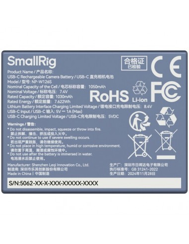 SmallRig 5062 batteria compatibile...