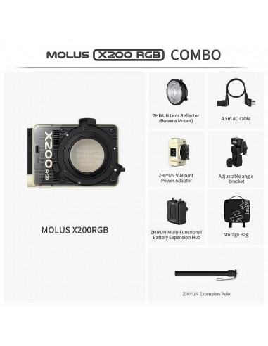 Zhiyun Molus X200 Led RGB Combo Kit