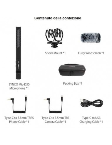 Synco D30 microfono Shotgun