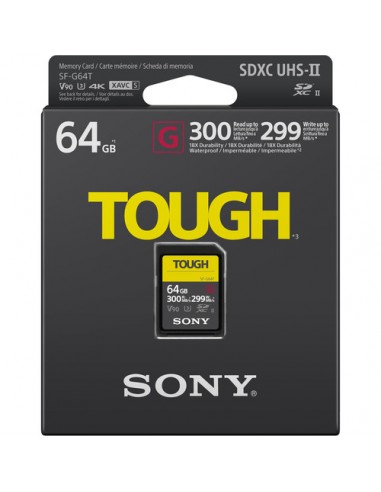 Sony SD 64GB SF-G Tough (R300MB/s* e...