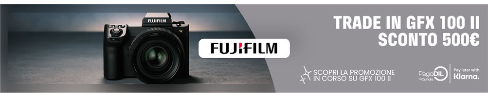 Trade in Fujifilm GFX100 II (01/05 - 30/06) | Riflessishop.com
