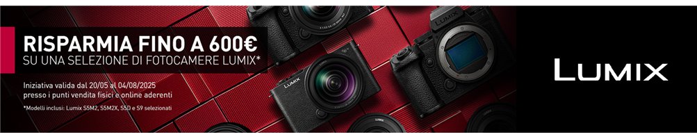 Sconto in cassa Panasonic Lumix S (20/05 - 04/08) | Riflessishop.com