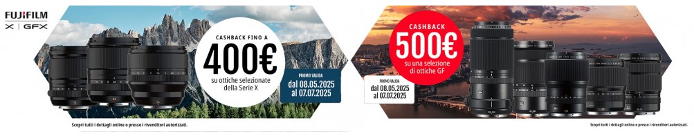 Fujifilm Summer Cashback Ottiche X e GFX (08/05 - 07/07) | Riflessishop.com