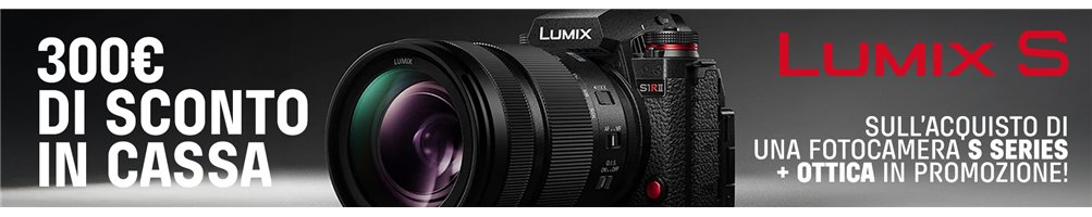 Sconto in cassa fotocamera Lumix S + ottica (13/05 - 04/08) | Riflessishop.com