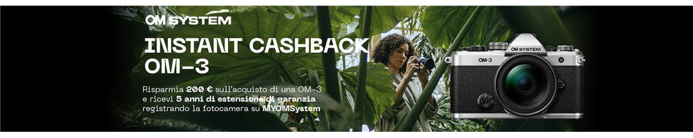 Sconto in cassa OM System OM-3 (04/09 - 28/09) | Riflessishop.com