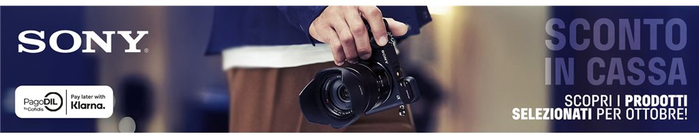 Sony sconto in cassa ottobre (01/10 - 31/10) | Riflessishop.com