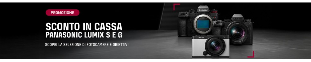 Sconto in cassa Panasonic Lumix S e G (23/10 - 31/01) | Riflessishop.com