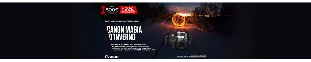 Canon Winter Cashback (01/12/2025 - 01/02/2026) | Riflessishop.com