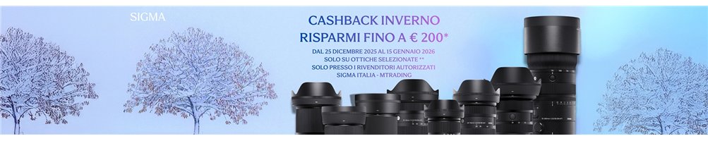 Cashback Sigma (21/12/25 - 15/01/26) | Riflessishop.com