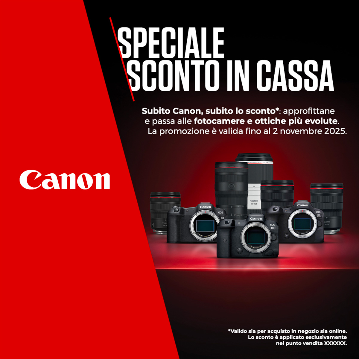 (02/11) Canon sconto in cassa