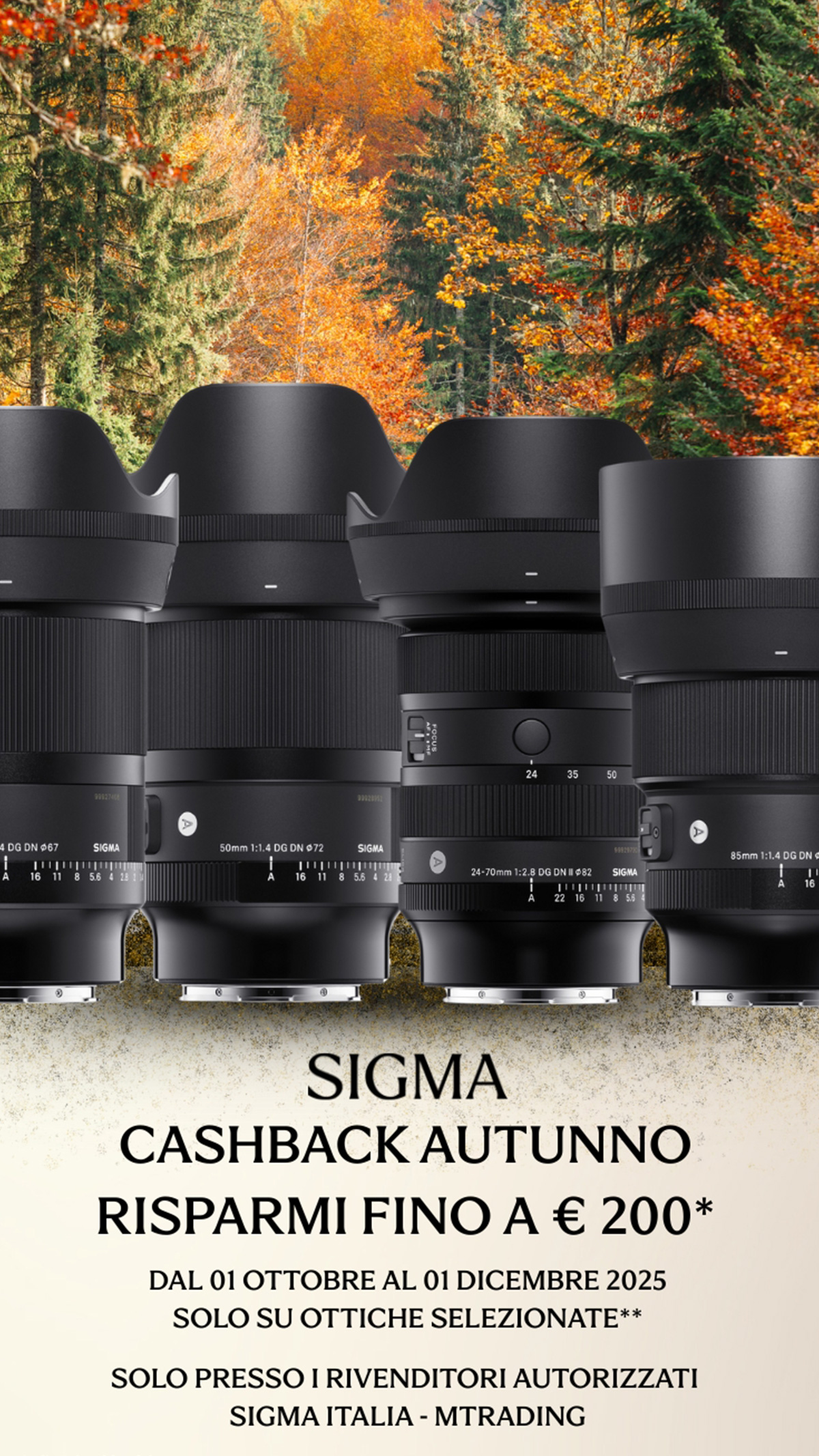 (01/12) Sigma Cashback Autunno