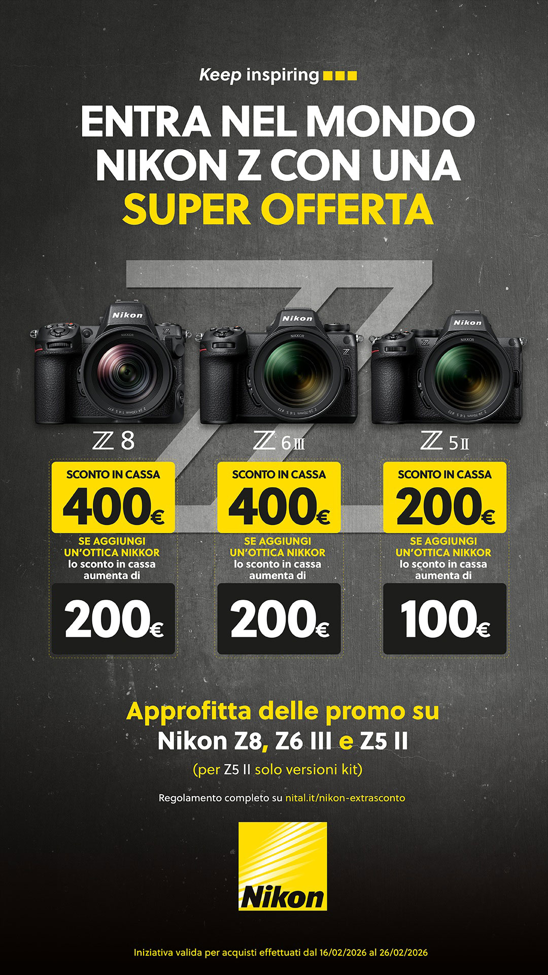 (26/02) Nikon sconto in cassa